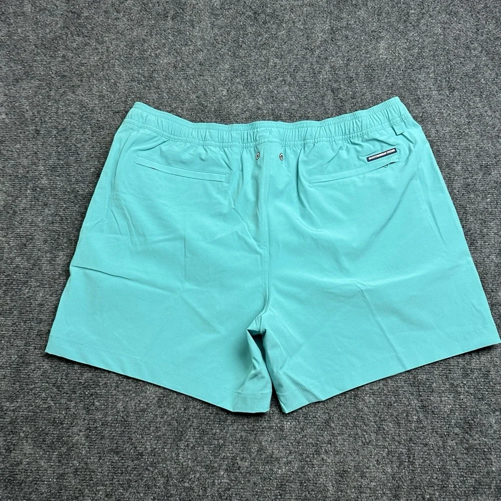 Southern Tide Mens XL Swim Shorts Trunks Tidal Wave Teal Blue 6 Inseam 8828-1216